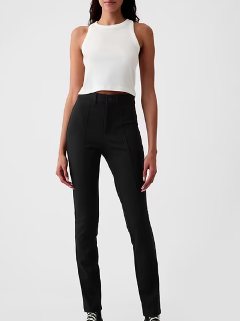 GAP Black Straight Leg High-Rise Pants